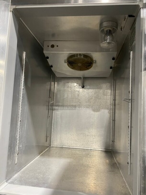 Continental Commercial Split Door Reach In Half Cooler Half Freezer Combo Unit! All Stainless Steel! On Legs! Model: 1RF SN: H9515262 115V 60HZ 1 Phase - Image 5 of 9