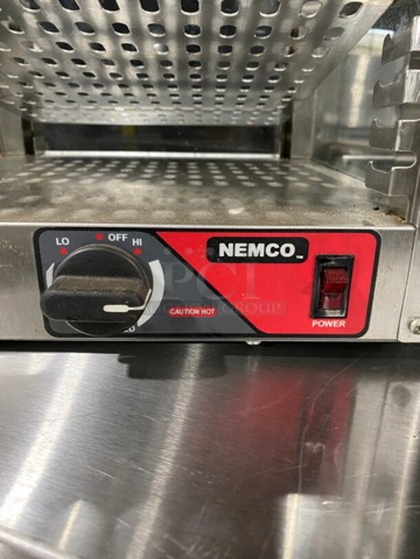 Nemco Commercial Countertop Electric Powered Heated Food Display Case! Glass All Around! With Rear Access! Stainless Steel Body! Model: 6457 SN: G08004 120V - Image 6 of 8