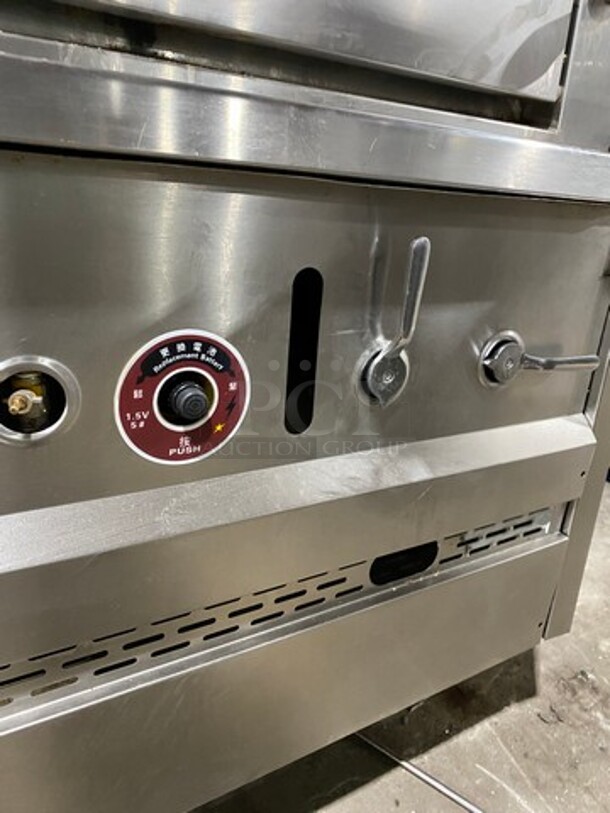 Commercial Gas Powered Cabinet Steamer! All Stainless Steel! On Legs! - Image 8 of 9