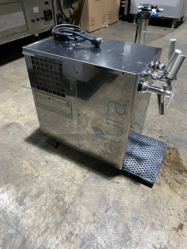 Natura Commercial Countertop 3 Tap Beverage Cooler/ Dispenser! All Stainless Steel! Model: NWSB3REF 115V 60HZ - Image 3 of 9