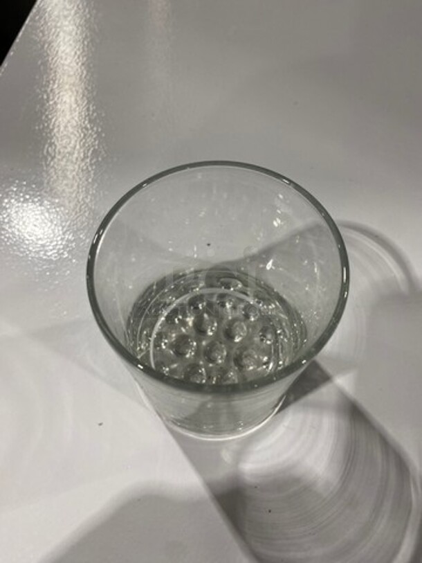 Clear Glass Drinking Glasses! Includes Poly Cup Crate! 3x Your Bid! - Image 3 of 5