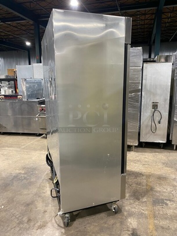 True Commercial 2 Door Half Cooler Half Freezer Combo Unit! With Poly Coated Racks! All Stainless Steel! On Casters! Model: T49DT SN: 6899821 115V 60HZ 1 Phase - Image 2 of 10