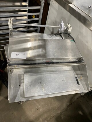 Heat Seal Commercial Countertop Heated Shrink Wrap machine! All Stainless Steel! MODEL 625A SN:GG15100203 115V