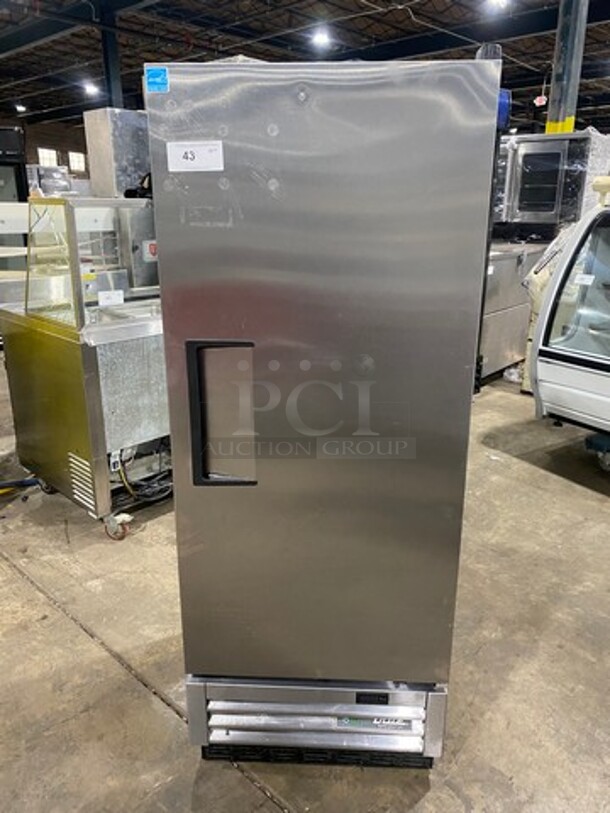 True Single Door Commercial Refrigerator! All Stainless Steel! Model T12HC Serial 9932023! 115V 1Phase!