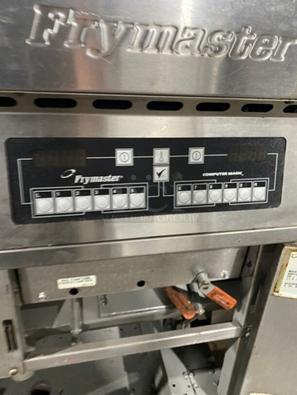 Frymaster Commercial Electric Powered 3 Bay Deep Fat Fryers! All Stainless Steel! On Casters! Model: FPH317TCSD SN: 0201NV0006 208V 60HZ 3 Phase - Image 8 of 10
