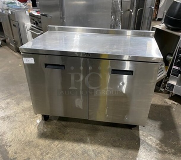 Randell Commercial 2 Door Lowboy/Worktop Cooler! All Stainless Steel! On Casters! Model: 93027M SN: T0200005620 115V 60HZ 1 Phase - Image 1 of 6