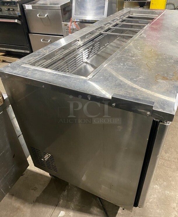 Everest Stainless Steel Sandwich/salad Prep Table! On Casters! MODEL EPBNR3 SN: BPBNR316070026 115V 1PH - Image 2 of 9