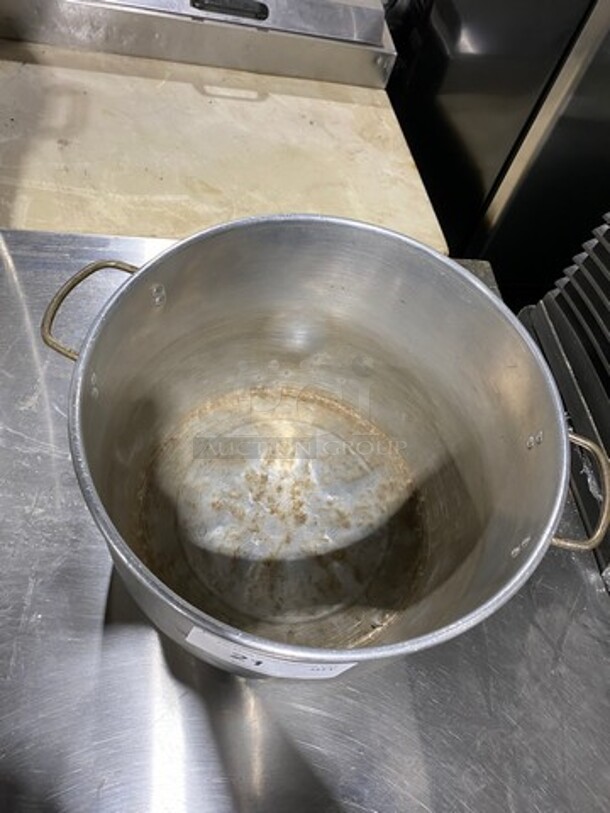 Metal Stock Pot! With Side Handles! - Image 2 of 4