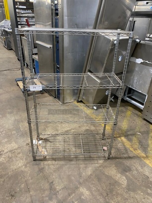 Polished Chrome 4 Tier Metro Storage Rack!  - Image 1 of 4