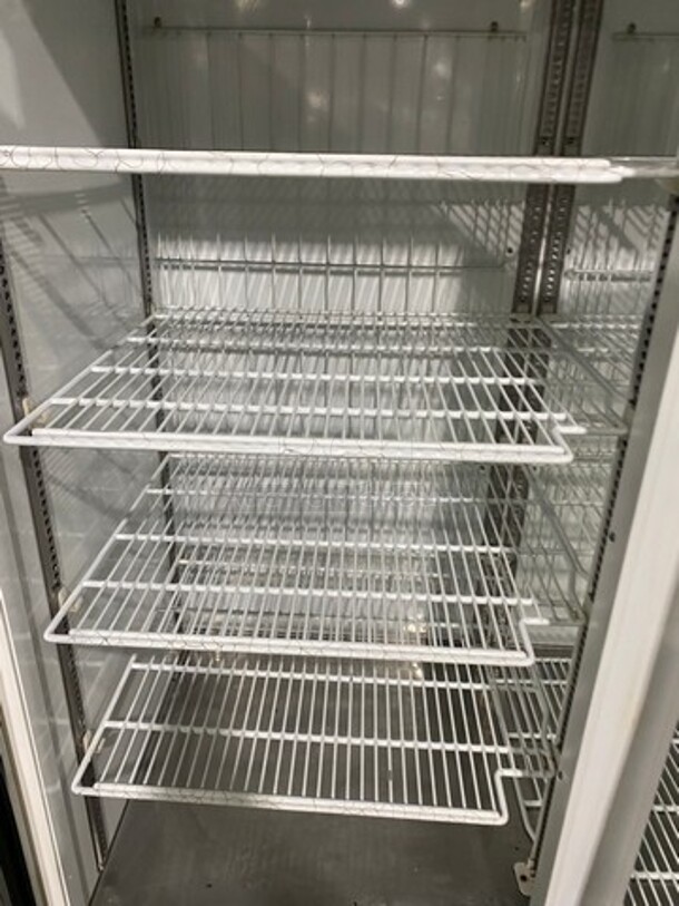 COOL! Turbo Air Commercial 2 Door Ice Cream Freezer! With View Through Doors! Poly Coated Racks! On Casters! Model: TGF49F SN: GF49107011 110/120V 60HZ 1 Phase - Image 6 of 9