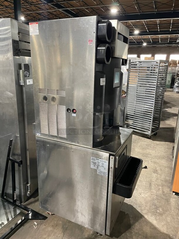 Manitowoc Multiplex All Stainless Steel Smoothie Workstation! On Single Door Undercounter Cooler With Poly Bins! On Casters! Model: MB81 SN: 1708150000104 115V 1PH - Image 2 of 11