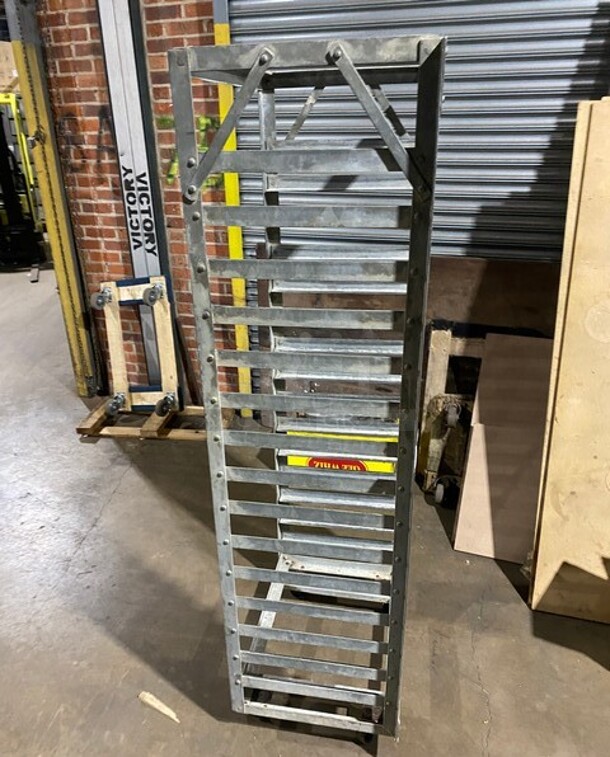 Metal Commercial Pan Transport Rack on Commercial Casters! - Image 2 of 4