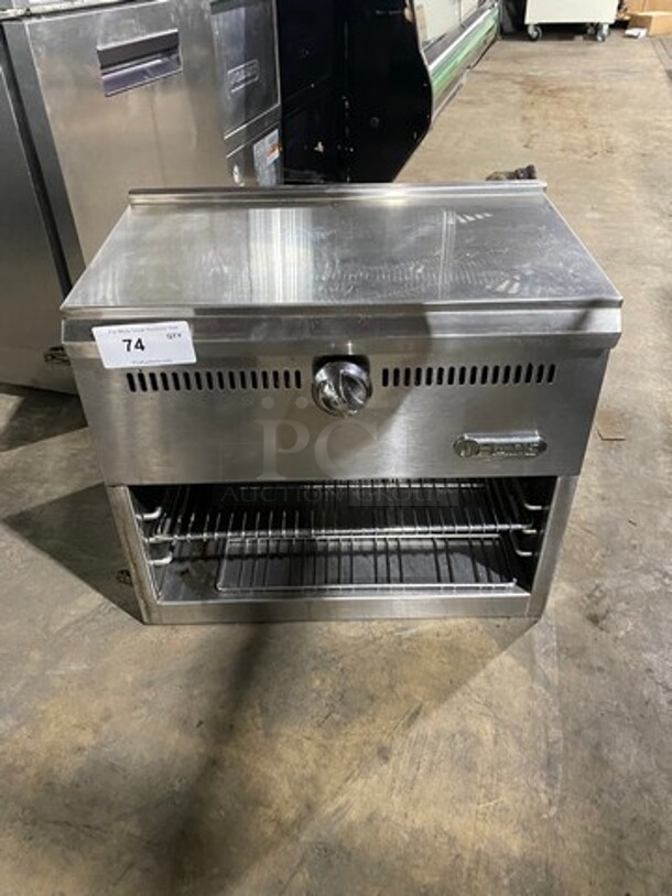 Jade Commercial Countertop Natural Gas Powered Cheese Melter! All Stainless Steel!