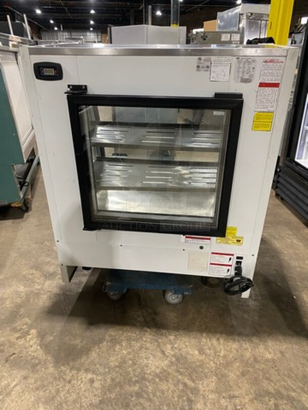 Torrey Commercial Refrigerated Deli/Bakery Display Case Merchandiser! With Curved Front Glass! With Rear Access Door! Model TEM100ULH Serial B12000280! 127V! - Image 4 of 8
