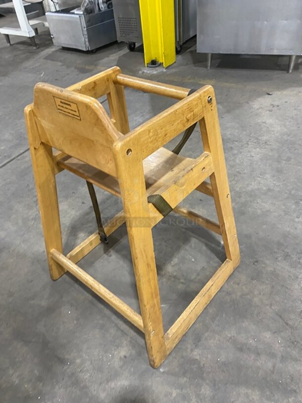 Winco Wooden Highchair! With Child Safety Straps! - Image 3 of 5