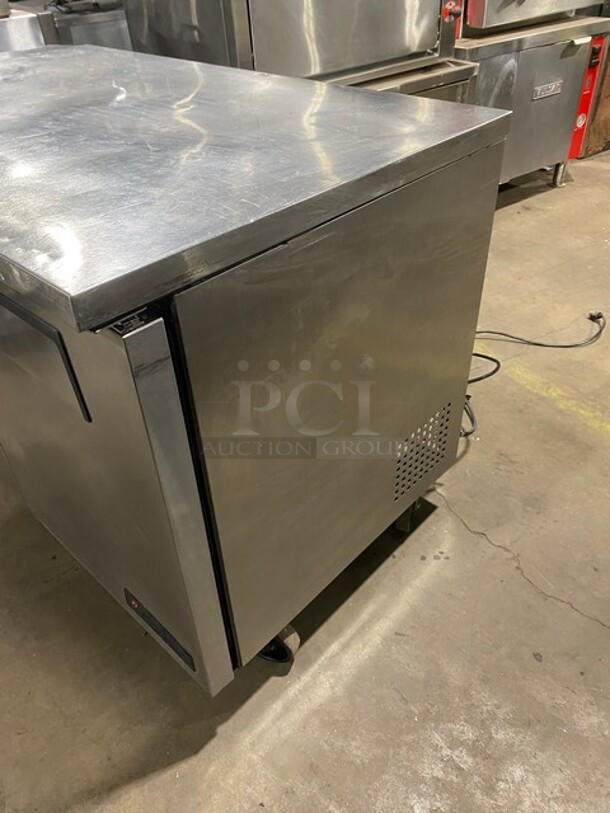 True Commercial 2 Door Lowboy/Worktop Cooler! With Poly Coated Racks! All Stainless Steel! On Casters! Model: TUC48 SN: 8455981 115V 1PH - Image 2 of 9