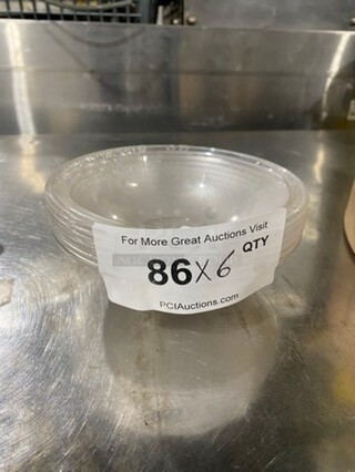 Winco Clear 6" Pebbled Bowls! 6x Your Bid!