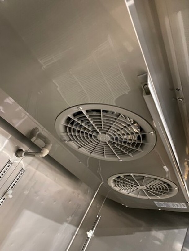 Turbo Air Commercial 2 Door Reach In Freezer! With Poly Coated Racks! All Stainless Steel! On Casters! Model: M3F472N SN: H2M3F4LCZ205 115V 60HZ 1 Phase - Image 6 of 9