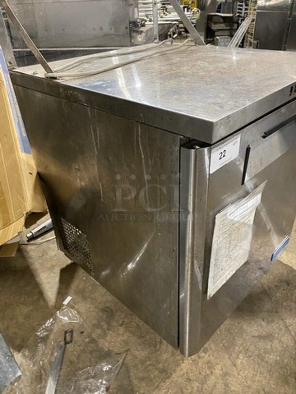 Turbo Air Commercial Single Door Lowboy/ Worktop Cooler! All Stainless Steel! Model: MUR28 SN: MU2R705065 115V 60HZ 1 Phase - Image 2 of 7