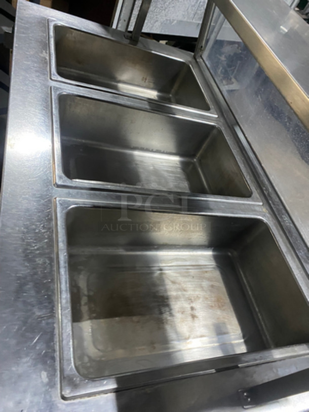 Serv-O-Lift Commercial Electric Powered 3 Bay Steam Table! With Sneeze Guard and Tray Slide! All Stainless Steel! On Casters! Model: 501-3 SN: 927280 208V 60HZ 1 Phase - Image 5 of 9
