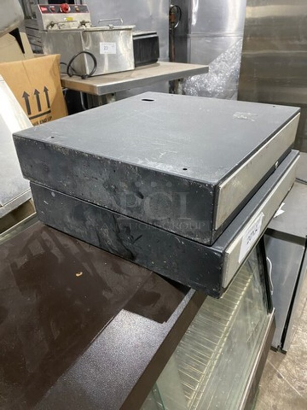 Black Metal Cash Box! 2x Your Bid! - Image 2 of 5