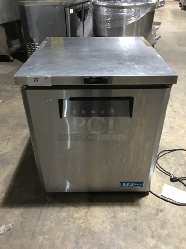 NICE! Turbo Air Commercial Single Door Lowboy/Worktop Freezer! With Poly Coated Racks! All Stainless Steel! Model: MUF28 115V 60HZ 1 Phase