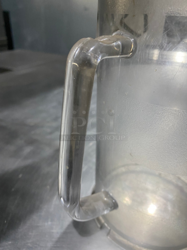 Poly Clear Beverage Pitcher! - Image 3 of 4