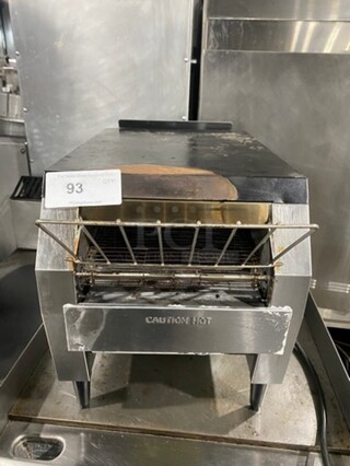 Hatco Commercial Countertop Conveyor Toaster Oven! All Stainless Steel! On Legs! Model: TQ20BA SN: 4978661420! 208V 60HZ 1 Phase!