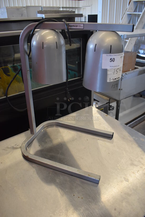 Nemco 6000A-2 Metal Commercial Countertop 2 Head Warming Lamp. 120 Volts, 1 Phase. Tested and Working! - Image 1 of 5