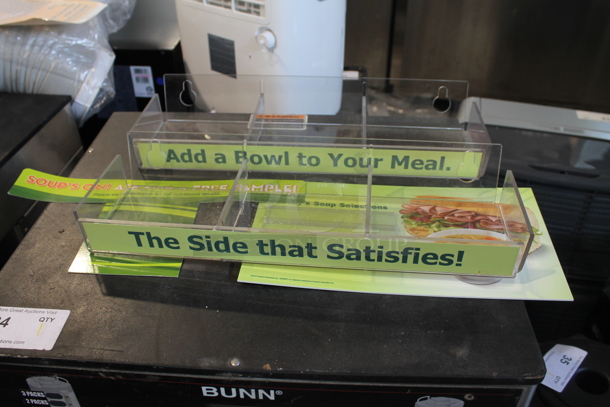 BRAND NEW IN BOX! Poly Clear Bins For Food Warmer Display - Image 1 of 3