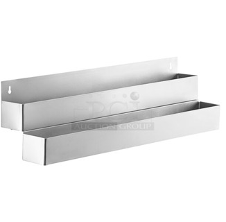 BRAND NEW SCRATCH AND DENT! Steelton 712B5536D Stainless Steel Double Tier Speed Rail - 36"