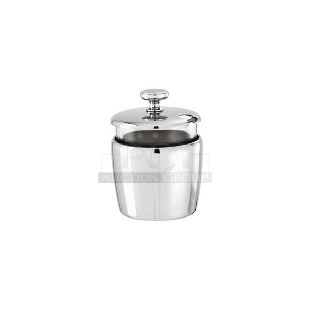 Lot of 2 BRAND NEW! Sambonet 56081-01 Stainless Steel Mustard Pot.  - Image 1 of 4