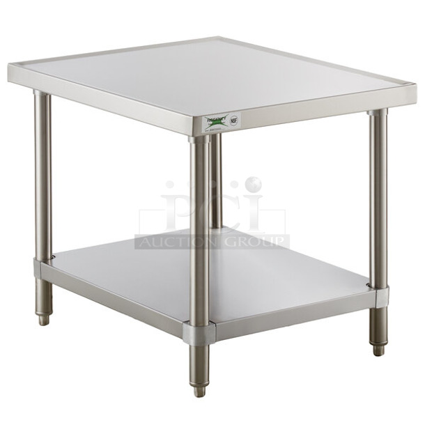 BRAND NEW SCRATCH AND DENT! Regency 600MTS3024S 30" x 24" 16-Gauge Stainless Steel Mixer Table with Undershelf - Image 1 of 4