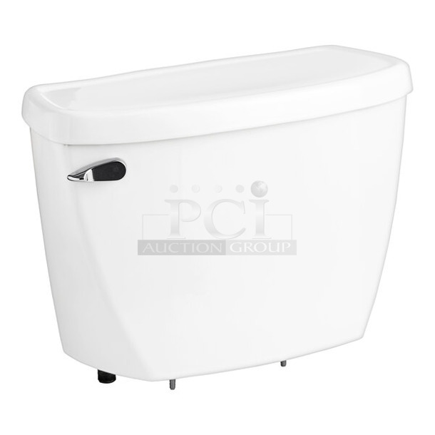 BRAND NEW SCRATCH AND DENT! American Standard Yorkville FloWise Right Height 4142100.020 Vitreous China Pressure-Assisted Flushometer Toilet Tank with Lid - 1.1 GPF - Image 1 of 4