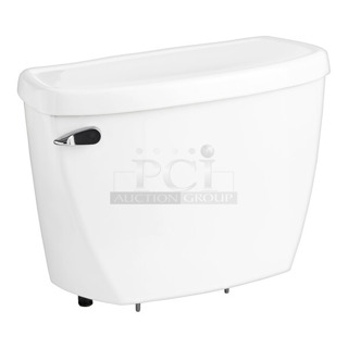 BRAND NEW SCRATCH AND DENT! American Standard Yorkville FloWise Right Height 4142100.020 Vitreous China Pressure-Assisted Flushometer Toilet Tank with Lid - 1.1 GPF