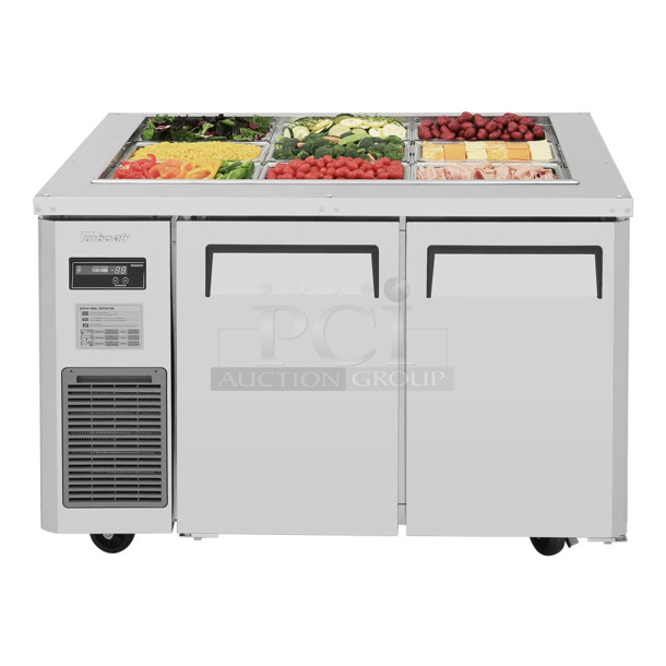 BRAND NEW IN BOX! Turbo Air JBT-48-N Stainless Steel Commercial J Series Cold Food Bar Prep Table. 115 Volts, 1 Phase. Tested and Working! - Image 1 of 3