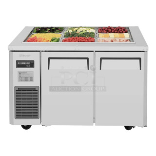 BRAND NEW IN BOX! Turbo Air JBT-48-N Stainless Steel Commercial J Series Cold Food Bar Prep Table. 115 Volts, 1 Phase. Tested and Working!