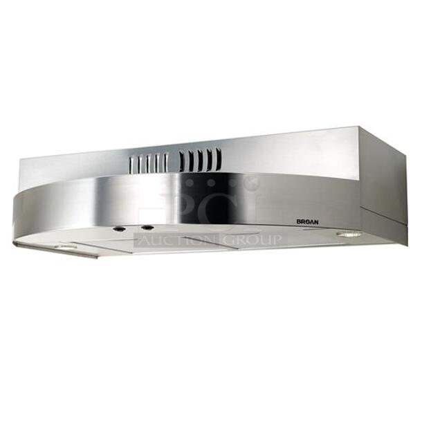 BRAND NEW SCRATCH AND DENT! Broan B3030SS Stainless Steel 30" Range Hood. Stock Picture Used For Gallery Picture.  - Image 1 of 8