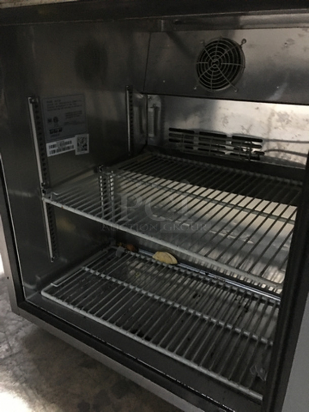 NICE! Turbo Air Commercial Single Door Lowboy/Worktop Freezer! With Poly Coated Racks! All Stainless Steel! Model: MUF28 115V 60HZ 1 Phase - Image 5 of 7