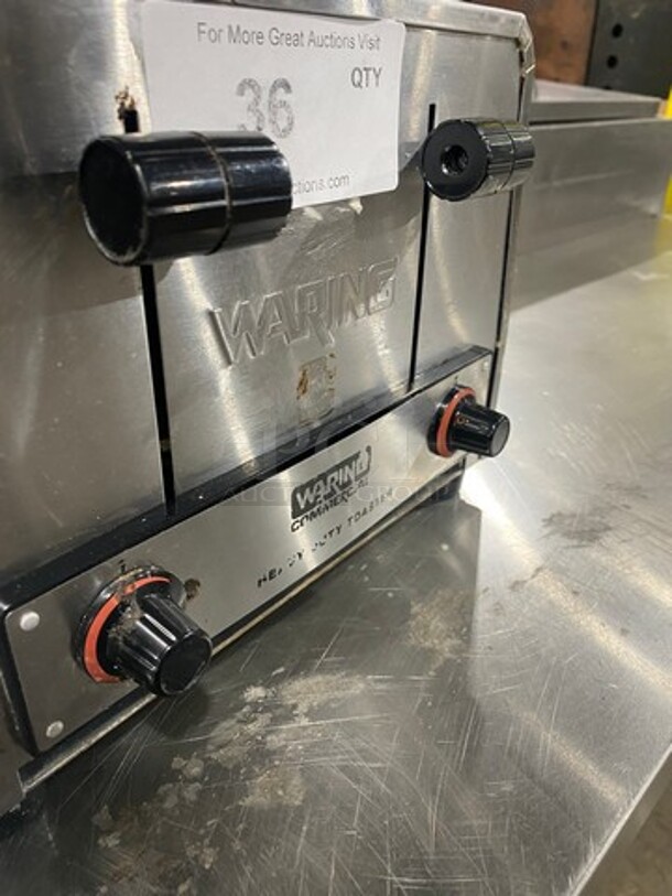 Waring Commercial Countertop Heavy Duty 4 Slot Toaster! Model: WCT805 208/240V - Image 7 of 8