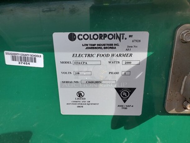 Colorpoint 4 Bay Steam Table|208 Volt|On Casters! - Image 3 of 7