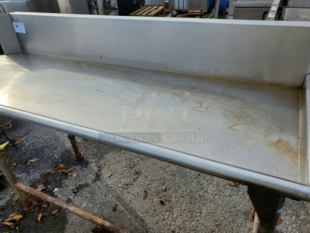 Stainless Steel Right Side Table 72X27X36 - Image 2 of 5