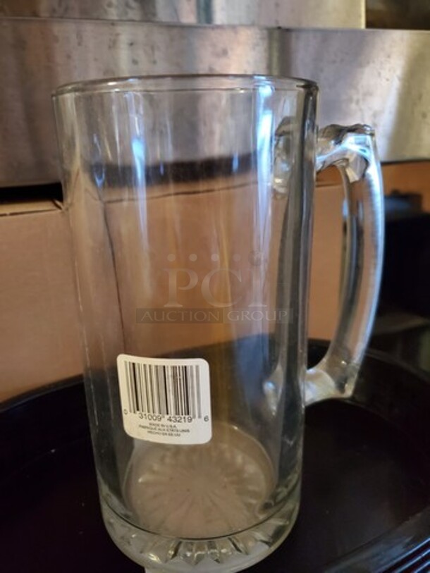 24 Oz Beer Mugs. Heavy Glass - Image 5 of 5