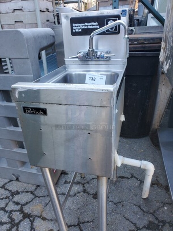 Stainless Steel Commercial Hand Sink with Gooseneck Faucet 12X19X29
 - Image 3 of 3