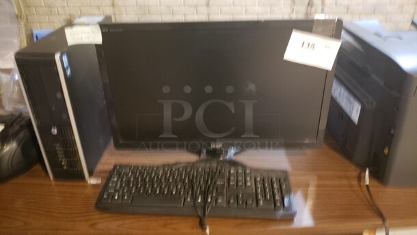 HP Computer w/ Monitor & Keyboard Not tested (Location 1)