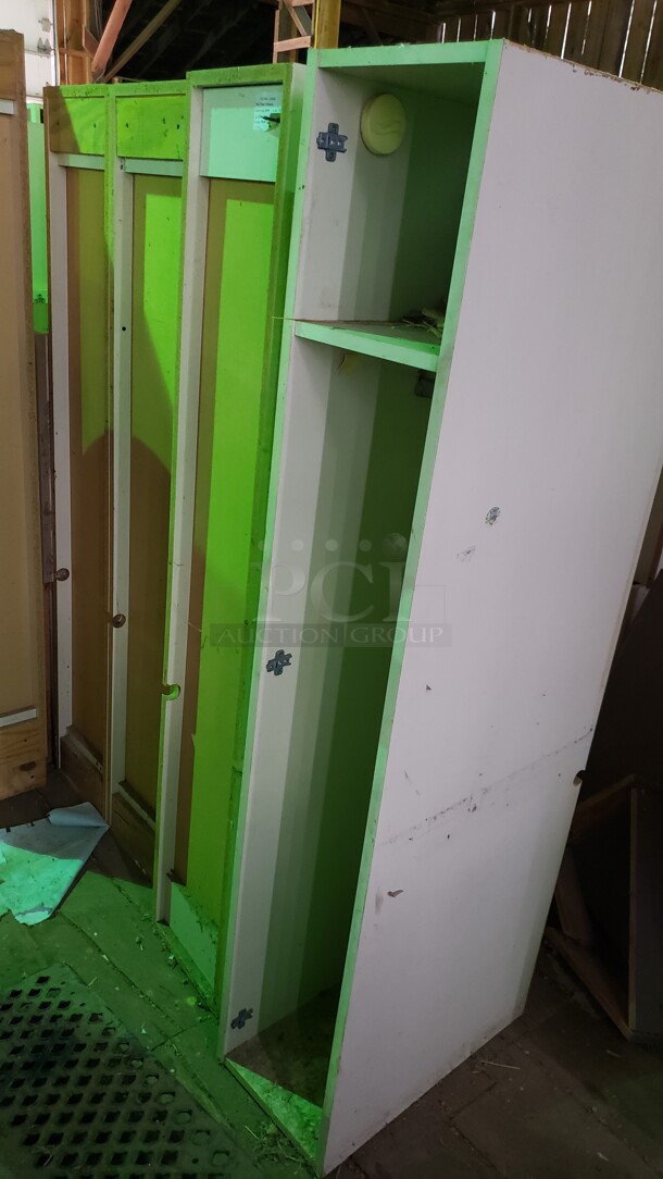 Lot of Tall Wooden Cabinets 

(Location 3) - Image 5 of 5