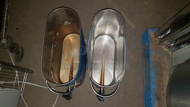 Lot of 2 Narrow Iced Tea Dispensers - Image 2 of 2