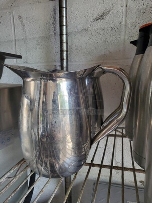 Lot of 3 Stainless Steel Bell Pitcher BIDX3 - Image 1 of 3