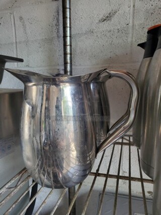 Lot of 3 Stainless Steel Bell Pitcher BIDX3