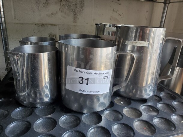 Milk Pitcher, Stainless Steel Creamer Frothing Pitcher BIDX6 - Image 2 of 4